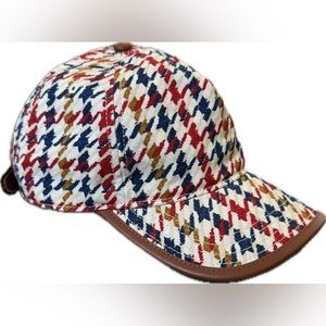 Coach Houndstooth Adjustable Hat